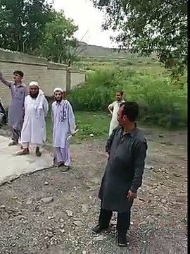 People Throwing Flowers on Pak Army Out Side Polling Station