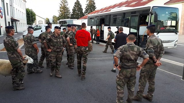 Les 140 hommes de la 5e compagnie du 1er régiment de tirailleurs d'Epinal rentrent d'une mission de 4 mois en Guyane