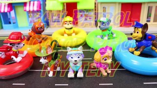 Paw Patrol on the Transporter Rings Finding Hidden Pups