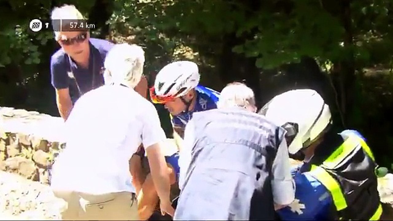 La terrible chute de Philippe Gilbert lors du Tour de France 2018