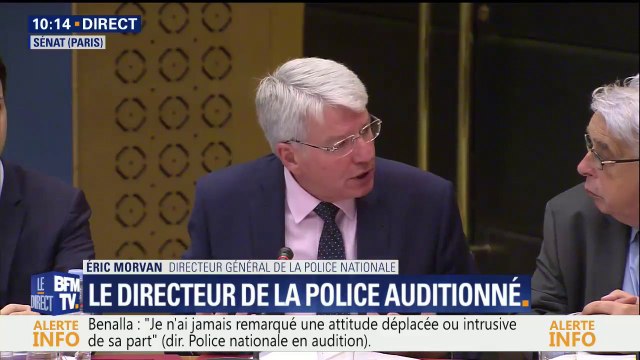 Le directeur général de la police n'a pas d'information sur les relations exécrables entre les syndicats de police et Alexandre Benalla