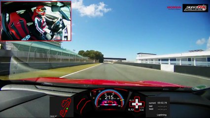 Honda Civic Type R sets new lap record at Estoril circuit in Portugal, driven by Tiago Monteiro