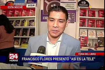 Feria del libro: Francisco Flores presentó “Así es la tele”