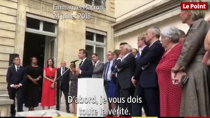 Macron sort de son silence et dit être « le seul responsable » de l'affaire Benalla