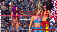 WWE Tribute to the Troops Absolution vs Mickie,Sasha & Bayley