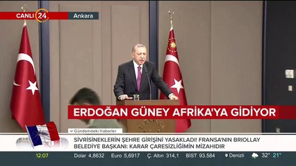 Başkan Erdoğan "Tel Rıfat ve Münbiç´te henüz istenen sonuç yok"