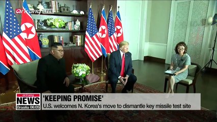 N. Korean state media calls for declaration of end to Korean War following missile test site dismantlement
