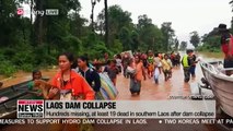 S. Korea to send relief to Laos after dam collapse