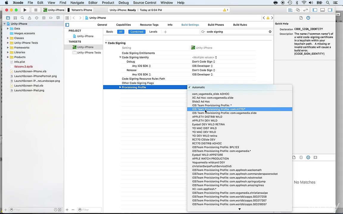 Part 46 Updating Xcode project settings