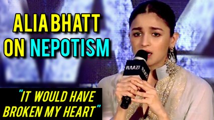 Alia Bhatt HONEST REACTION On Nepotism | If I Was On The Other Side, I Would Be HeartBroken