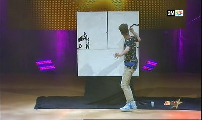بالفيديو: خالد البوهالي يقدم عرضا فنيا تشكيليا مبهرا في "the artist"
