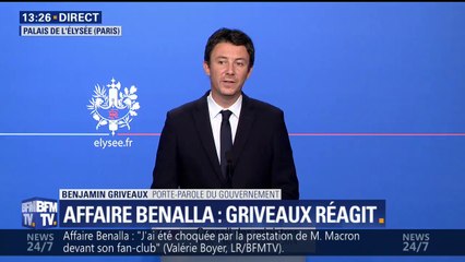 Benjamin Griveaux reconnaît qu'Alexandre Benalla "est clairement sorti de son rôle d'observateur" le 1er-mai