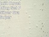 Luxury Crushed Velvet Modern Quilt Duvet Cover Bedding Set  Pillowcase Silver Gray UK