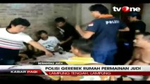 Penggerebekan Lokasi Perjudian di Lampung Tengah
