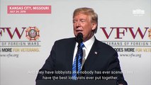 Trump Warns Veterans in Kansas: Don't Believe 'Crap' Fake News Media Tells You