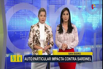 San Isidro: mujer choca auto contra sardinel en av. Javier Prado