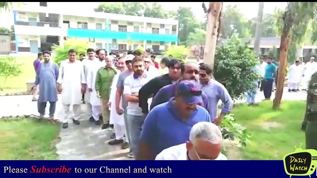 President PMLN Shahbaz Sharif cast his vote earlier today