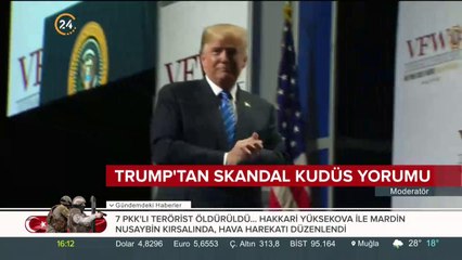 Trump'tan skandal Kudüs yorumu