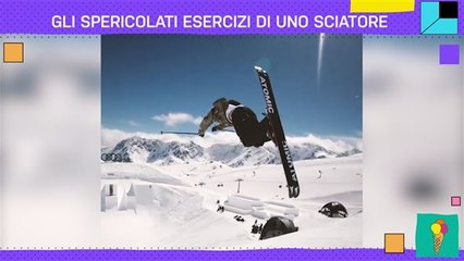 Fa caldo? Rinfrescatevi con i numeri cosmici di questo sciatore