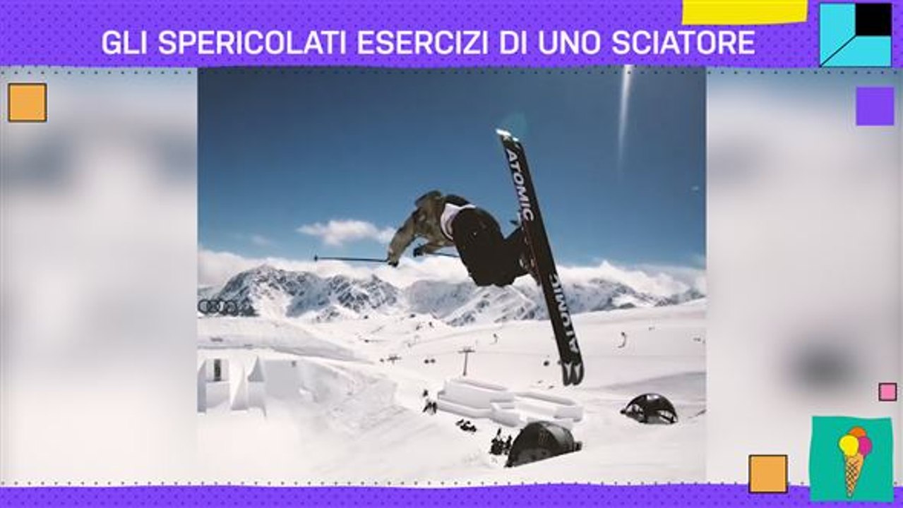 Fa caldo? Rinfrescatevi con i numeri cosmici di questo sciatore
