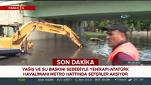 İstanbul'da yağış ve su baskını metro seferlerini durdurdu