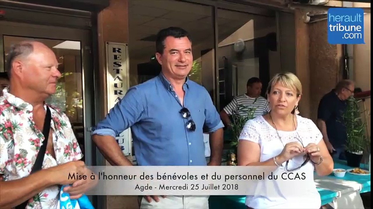 AGDE - Mise à l'honneur du personnel et des bénévoles du CCAS