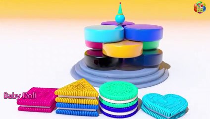 Learn Colors Teach Shapes and Colors with 3D Cookies