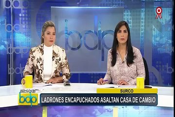 Cámaras registraron accionar de delincuentes que robaron casa de cambio en Surco