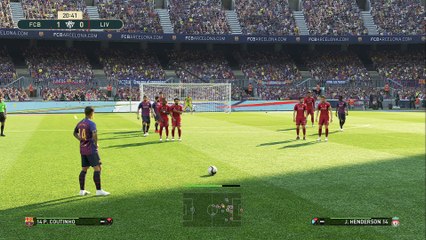 PES 2019 - gameplay FC Barcelona vs Liverpool FC