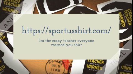 I’m the crazy teacher everyone warned you about shirt