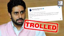 Abhishek Bachchan Gets Trolled For Being Unemployed, Gives Savage Response
