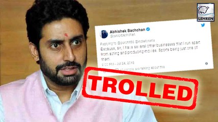 Abhishek Bachchan Gets Trolled For Being Unemployed, Gives Savage Response
