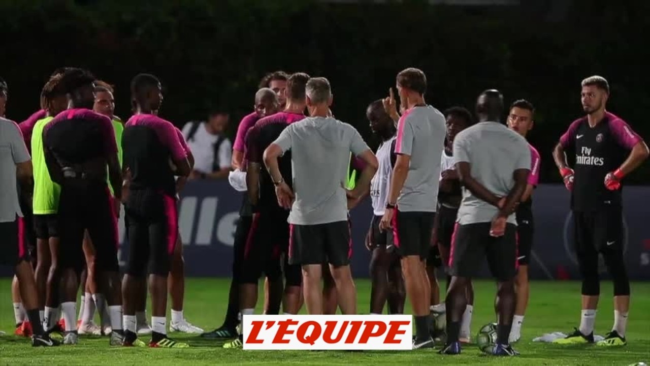 Premier entraînement du PSG à Singapour - Foot - L1 - PSG
