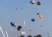 Mini-Twister Spins Revellers' Tents up in the Air at German Festival