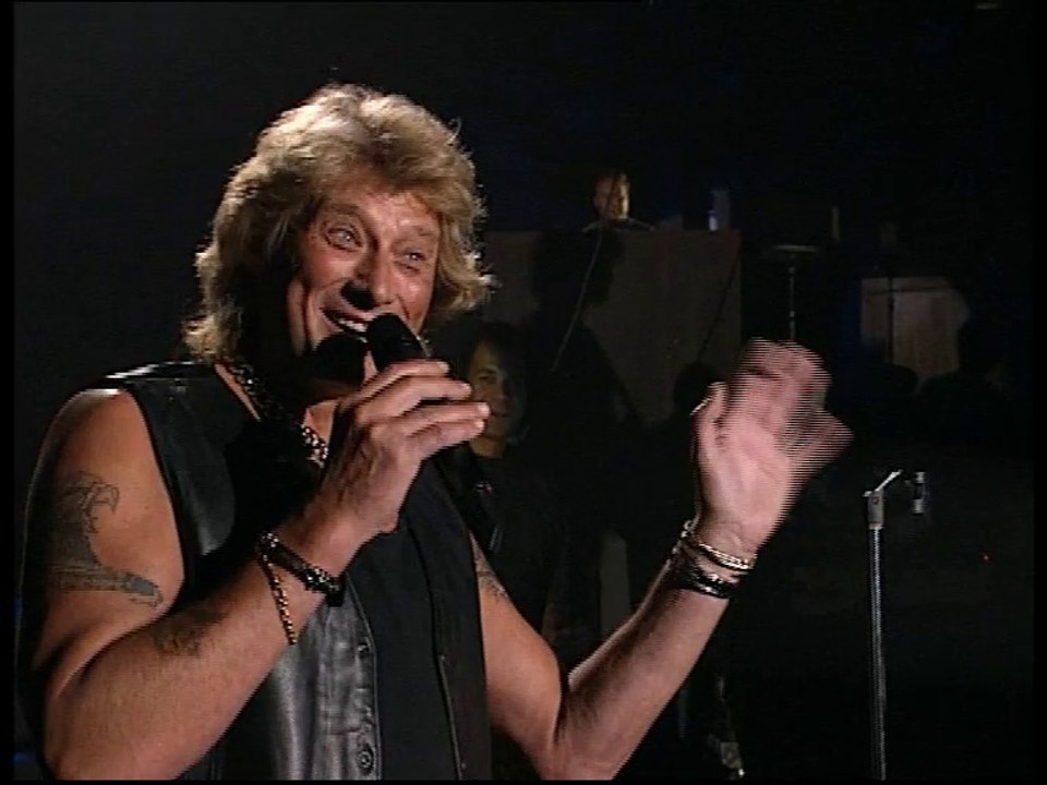 Johnny Hallyday - répétitions marrantes "Ne m'oublies pas" - Bercy 1995