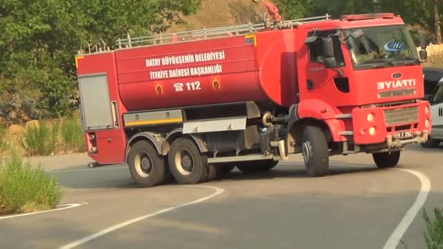 Hatay'daki Orman Yangını Kontrol Altına Alınmaya Çalışılıyor
