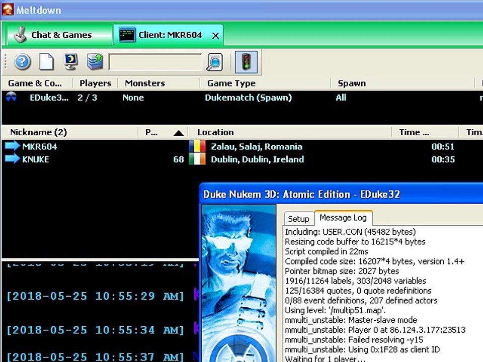 EDuke32 Multiplayer Dukematch - Netplay. My User map Multiplayer51.