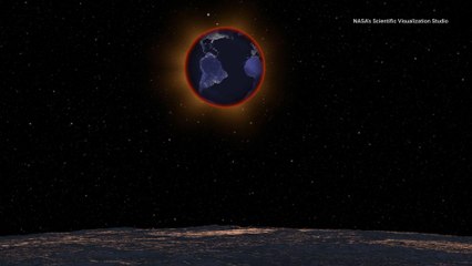 What a Lunar Eclipse Would Look Like if You're Standing on the Moon
