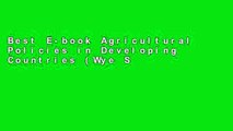 Best E-book Agricultural Policies in Developing Countries (Wye Studies in Agricultural and Rural
