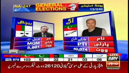 Arif Alvi Leading With A Huge Margin Against Farooq Sattar