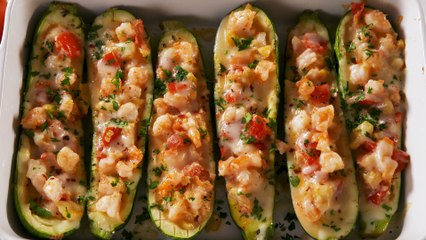 Garlicky Shrimp Zucchini Boats Will Rock Your World