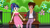 ✅MLP Equestria Girls Twilight Sparkle and Flash Sentry Go To School Animation Shopping Dre