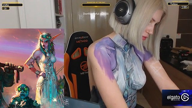 Twitch IRL | Body Paint | Twitch girls streamer moments #1 - Dailymotion  Video
