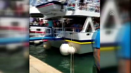 Arızalanan Yunan feribotunu kıyı emniyeti çekti - MUĞLA