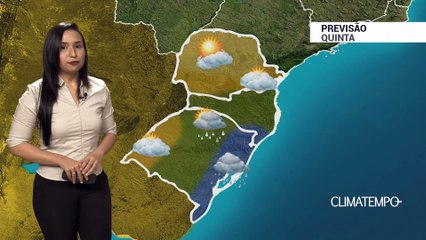 Previsão Sul – Chuva forte no RS e SC