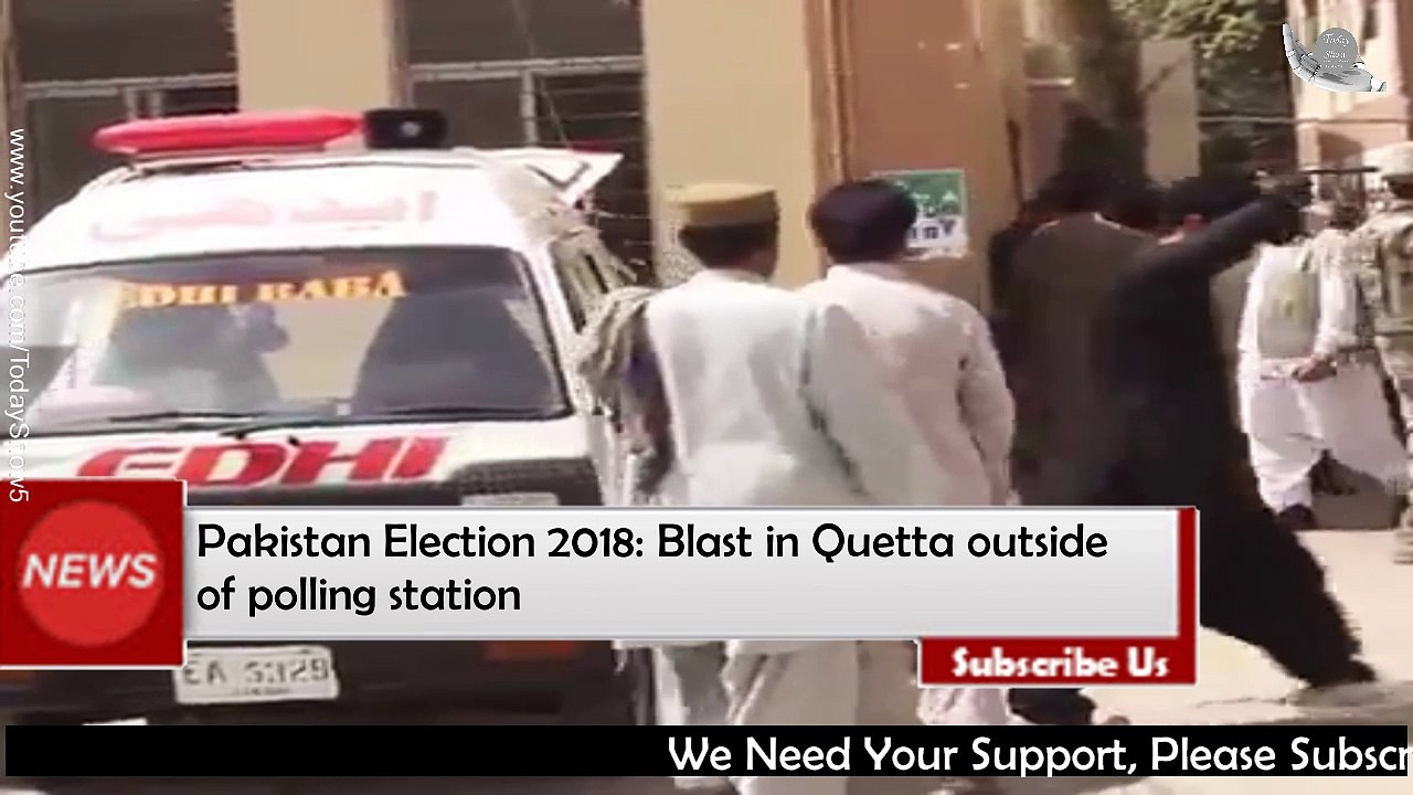 Blast in Quetta outside of polling station