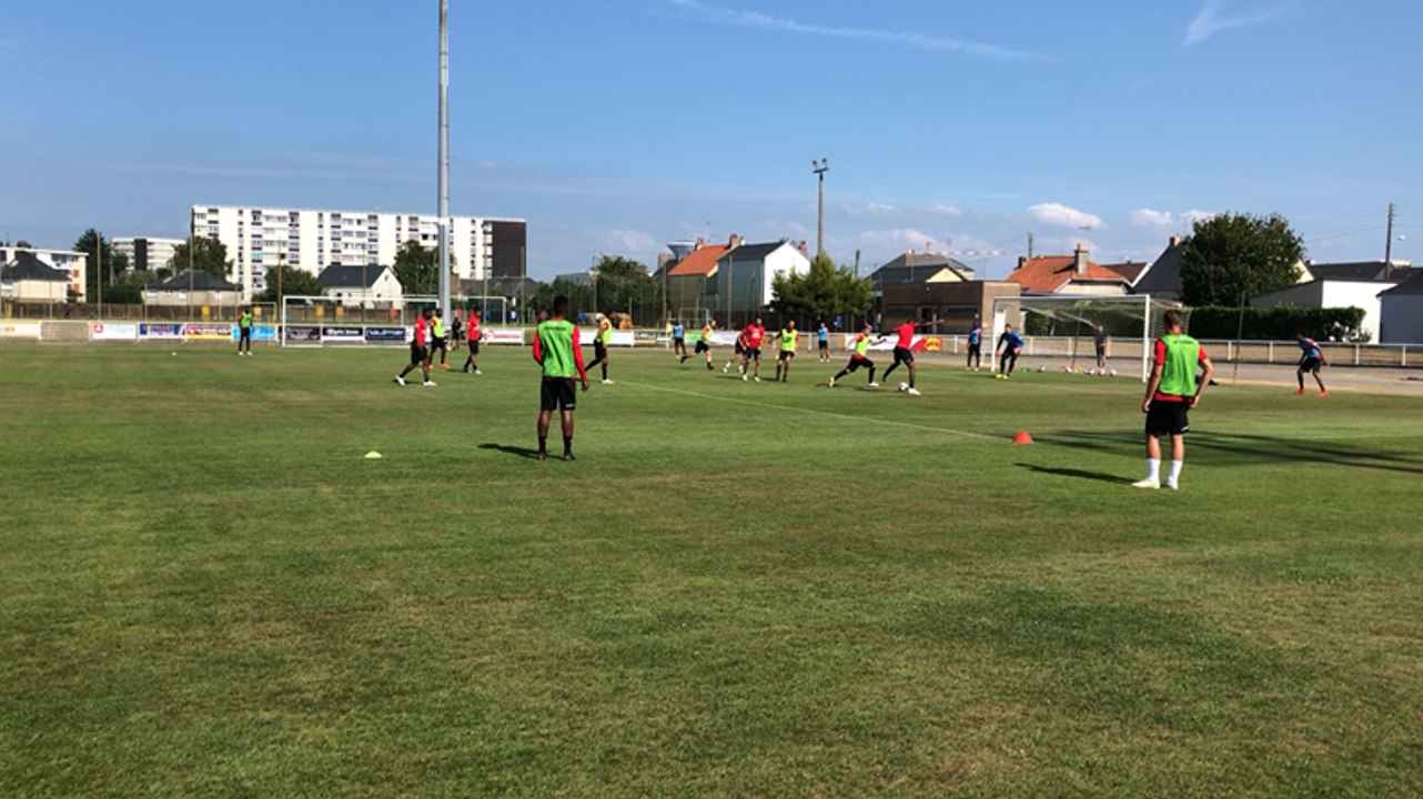 Entraînement de l’En Avant Guingamp au stade Louis-Dior