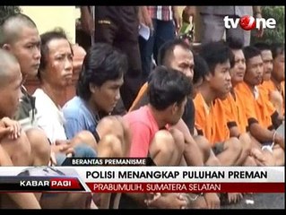 Palak Sopir Truk, Puluhan Preman Ditangkap Polisi