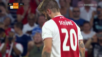Lasse Schöne  Goal -  Ajax 2 - 0	 Sturm Graz - Champions League 2018