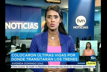 TVN, Colocan últimas vigas por donde transitara el metro